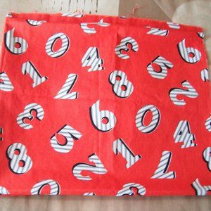 2 Yards Kids Fabric Numbers Marcus Brothers Textile Corp. Red Width-44"